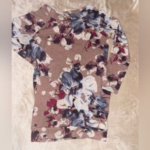 Floral Tunic Sweater